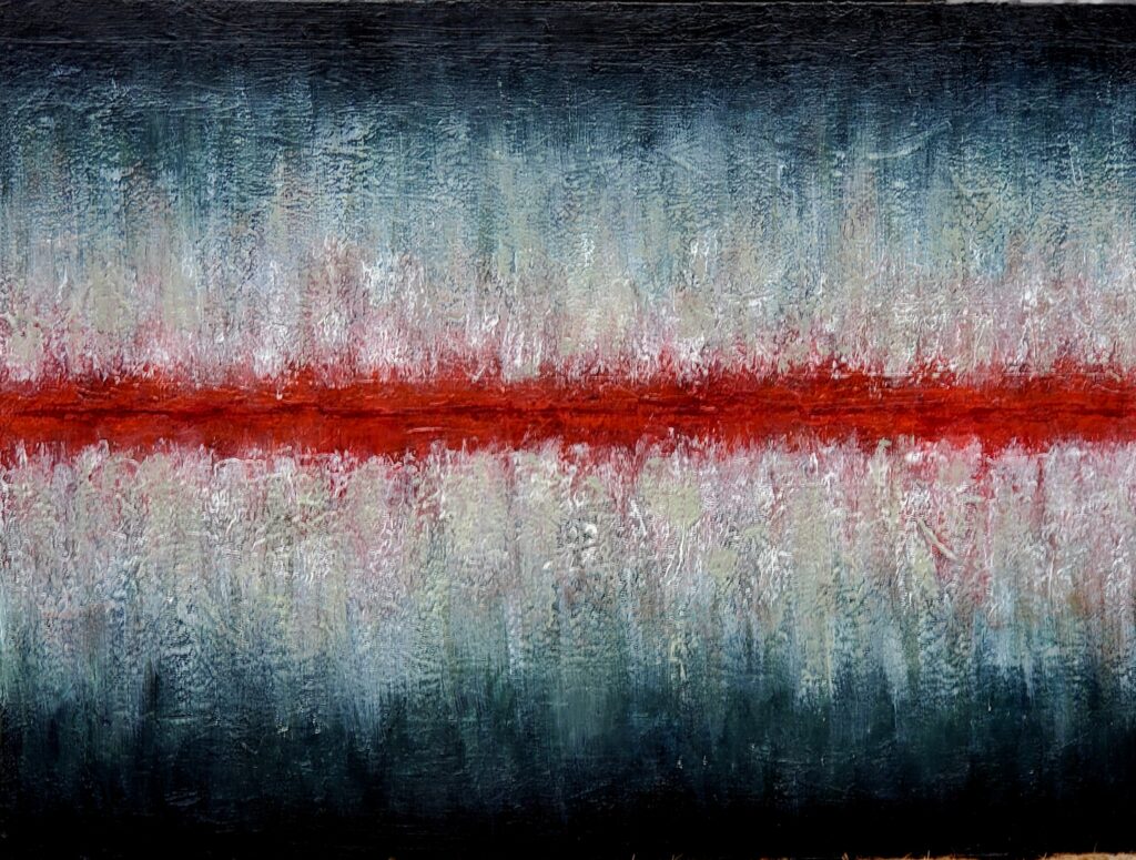 Life: Line Acrylic on board 24 by 18 inches/61 by 46 cm 2024