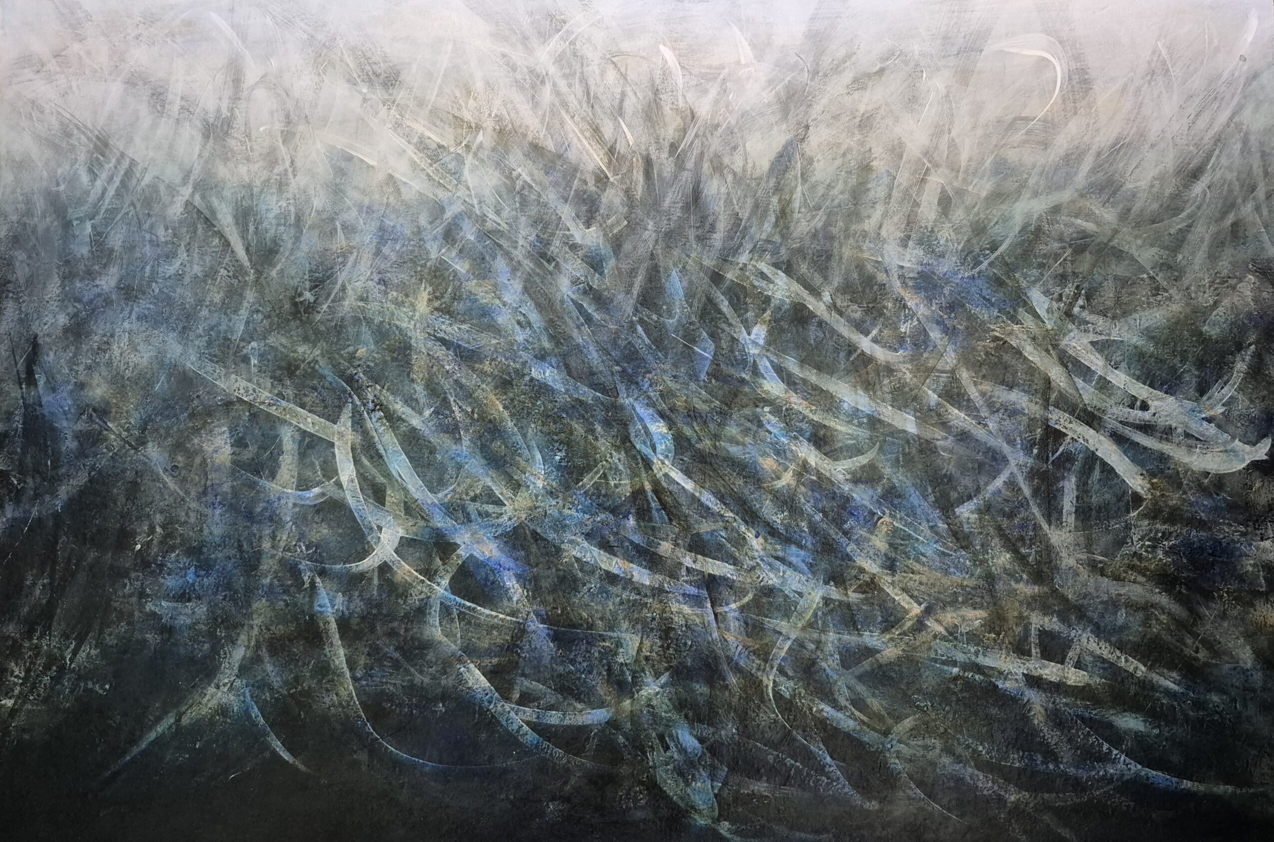 Elemental flow Acrylic on board 36 by 24 inches/ 91.5 by 76 cm 2024