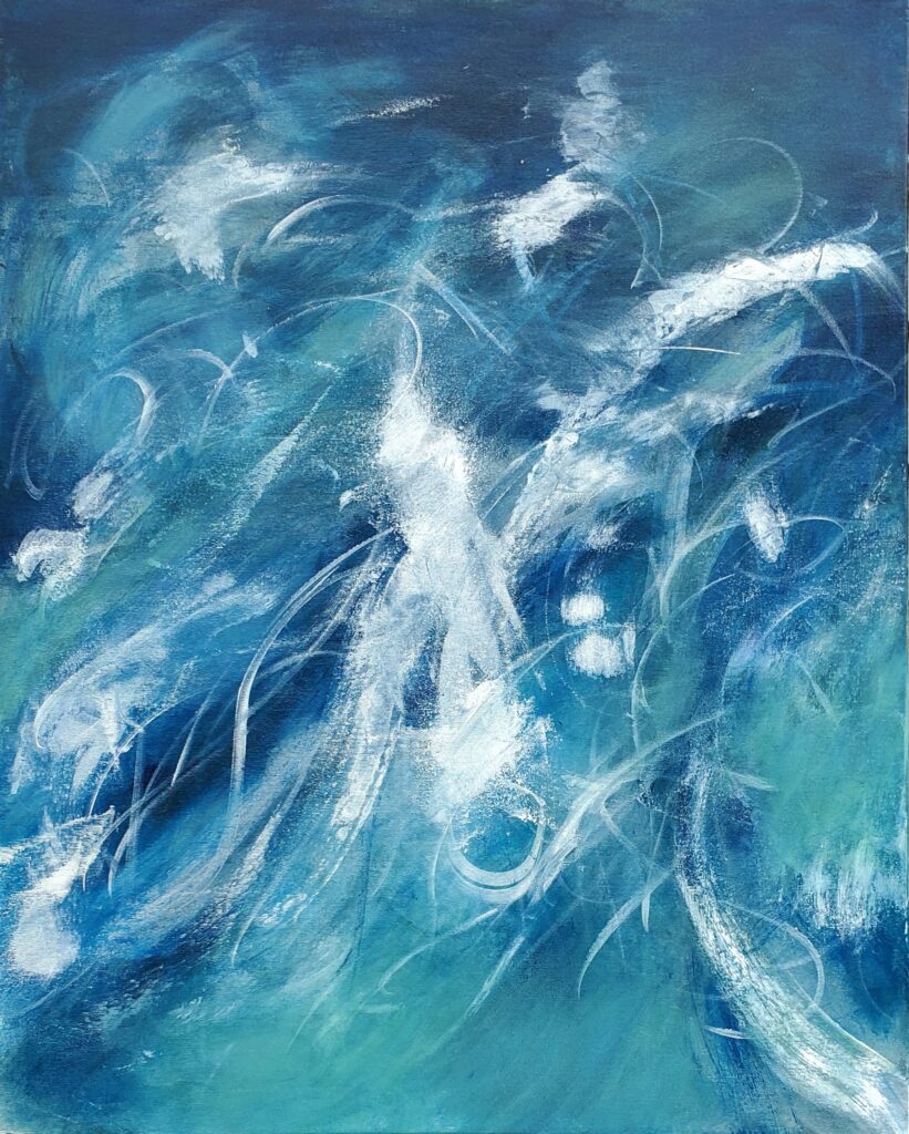 Water play Acrylic on canvas 30 by 24 inches/76 by 60 cm 2024