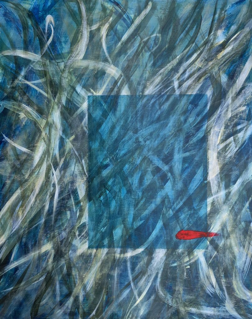 Clarifying Acrylic on canvas. 30 by 24 inches/76 by 60 cm. 2025