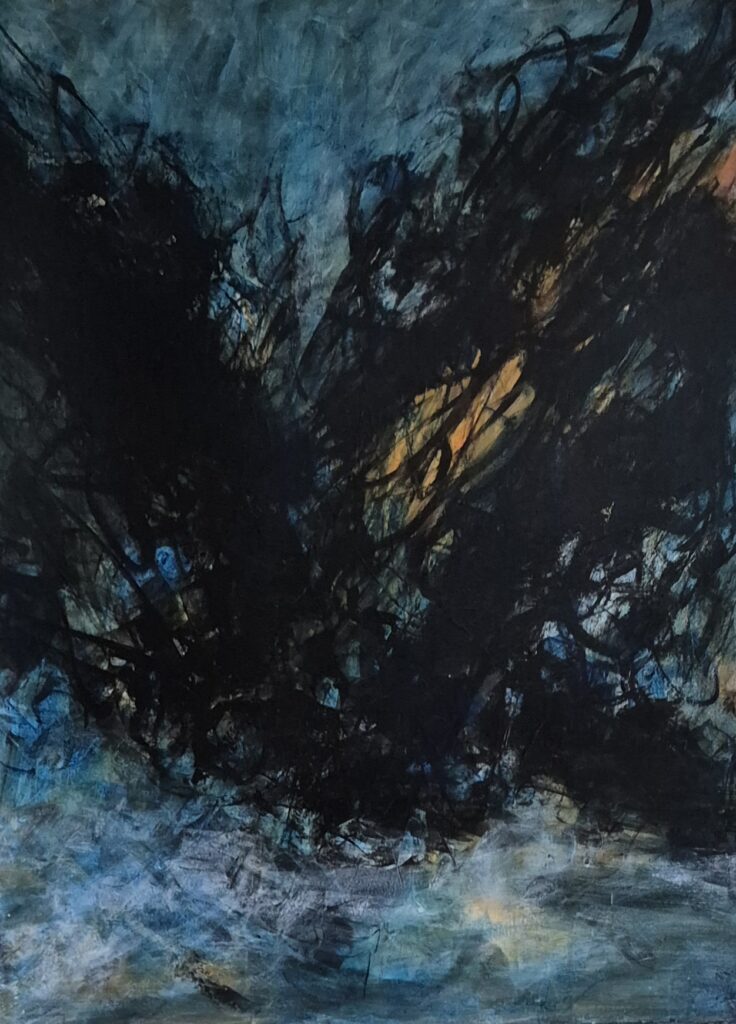 Year in review Acrylic on watercolor paper 30 by 22 inches/76 by 56 cm 2025