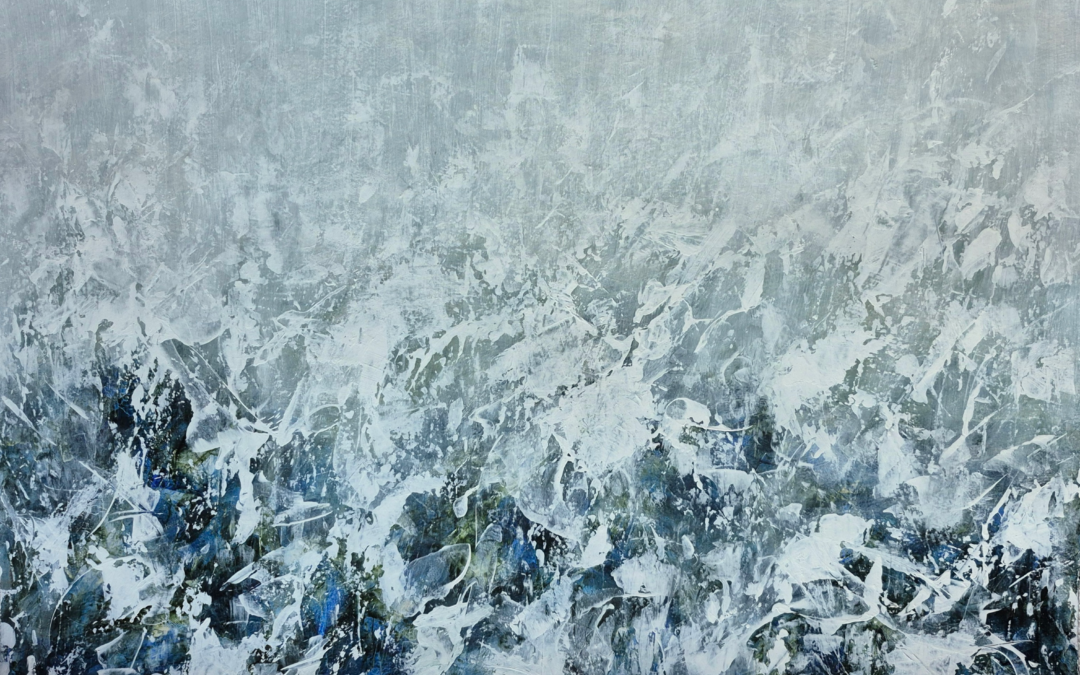 Rain Dancing. Acrylic on watercolor paper. 22 by 30 inches/56 by 76. 2026